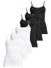 Conta Spaghetti Top Modal in Weiß / schwarz