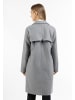 DreiMaster Damen Übergangsmantel Aus Wollgemisch in Grau Melange