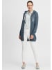 Oxmo Kapuzensweatjacke OXOlinda 21300561-ME Kapuzenpullover mit weicher Fleece-Innenseite in Blau