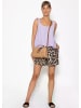 SASSYCLASSY Musselin Top mit gerafften Trägern in Flieder