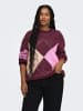 ONLY Carmakoma Strickpullover in Winetasting