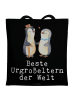Mr. & Mrs. Panda Tragetasche Pinguin Beste Urgroßeltern der Welt... in Schwarz