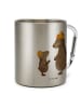 Mr. & Mrs. Panda Tasse Bären mit Hut ohne Spruch in Silber