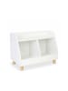 relaxdays Kinderregal in Weiß/ Natur - (B) 72 x (H) 52 x (T) 38 cm