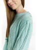 myMo Damen Strickpullover in Aqua