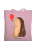Mr. & Mrs. Panda tote bag Igel Luftballon ohne Spruch in Rosa Pastell