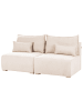Beliani Modulsofa NERBO in Beige/Braun - (W) 200 x (H) 97 x (L) 106 cm
