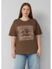 QS T-Shirt in 89D1_dunkelbraun
