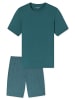 Schiesser Pyjama Casual Essentials in grün
