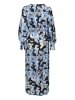 Kaffe Kleid KAjodie Loose fit in Black/Blue Graphic Strokes