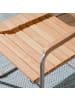 home24 home24 Freischwinger 2er-Set - Teak massiv / Edelstahl - Braun / Silber - 55 x 86 x 58 cm in Braun / Silber