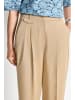 Rich & Royal Cotton Barrel Pants with Pleats in Caffee Latte