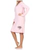NORMANN Frottee Nachthemd langarm Faulti Katze - 76382 in rosa