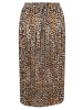 Betty Barclay Plisseerock mit Gummizug in Beige/Schwarz