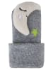 Sterntaler Baby Rasselsocken Mond in grau mel.