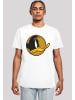 F4NT4STIC T-Shirt Looney Tunes Daffy Duck Dotted Cartoon Logo in weiß