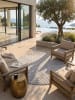 KADIMA DESIGN Teppich Outdoor ENGADIN skandinavisch Schlafzimmer Terrasse in Silbergrau