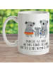 Mr. & Mrs. Panda Tasse Koala Familie mit Spruch in Weiß