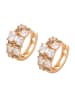 faina Women Earrings in Rose Gold White