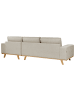 Beliani Ecksofa NORA in Beige/Braun - (W) 279 x (H) 77 x (L) 150 cm