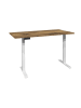 58 aufm Kessel SCHREIBTISCH höhenverstellbar elektrisch Edithe 140x90 weiß/plankeneiche