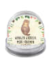 Mr. & Mrs. Panda Schneekugel Weihnachten Otter Muschel mit Spruch in Naturpapier