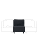 Beliani Sofaelement UNSTAD in Schwarz - (W) 76 x (H) 72 x (L) 76 cm