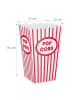 relaxdays 576x Popcorntüten in Rot/ Weiß