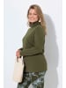 Ulla Popken Shirt in dunkel khaki