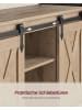 VASAGLE Sideboard Daxton in Milchkaffee-Farbe - (B)33 x (H)80 x (T)100 cm