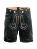 PAULGOS Lederhose Kurz Echtleder HK1 in Grau
