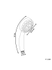 Beliani Wannenarmaturen LORDAL in Silber - (W) 8 x (H) 22 x (L) 8 cm