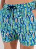 HOM Badeshorts Beach Boxer Marbella in blue print