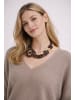 collezione alessandro Statementkette " Erna " in braun