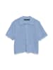 Vero Moda VMMYSTIC BEACH 2/4 POLONECK CARDIGA in Brunnera Blue