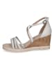 Caprice Sandalette in WHITE/SILVER