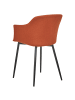 Beliani 2er-Set Esszimmerstuhl ELIM in Orange/Schwarz