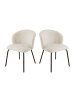 CALICOSY 2er-Set Konsole PALMO  in Beige - (W)45  x (H)79  x (L)49 cm