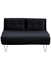 Beliani 2-tlg 3-Sitzer Sofa VESTFOLD in Schwarz/Gold