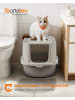 Feandrea Katzentoilette Boxal in Haferflockenfarben - (B)57 x (H)38.2 x (T)43.6 cm