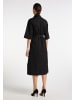 DreiMaster Klassik Damen Hemdblusenkleid in Schwarz