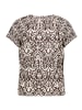 CARTOON Blusenshirt mit Rüschen in Patch Brown/Cream