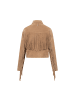 Bolongaro Trevor Lederjacke Nora Fringe in braun
