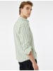KOTON SHIRTS LS in Blau Gestreift