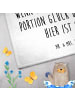 Mr. & Mrs. Panda Gästehandtuch Blume Kleeblatt mit Spruch in Weiß