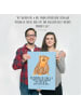 Mr. & Mrs. Panda Poster Affe mit Spruch in Blau Pastell