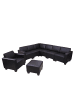 MCW Modular Sofa-System 6-2 Moncalieri, Schwarz