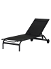ebuy24 Sonnenliege Halfdan Schwarz 67 x 190 cm