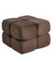 Beliani Pouf CALIENTE in Braun - (W) 60 x (H) 44 x (L) 60 cm