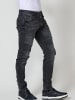 KOROSHI Biker skinny fit jeans. in SCHWARZER DENIM